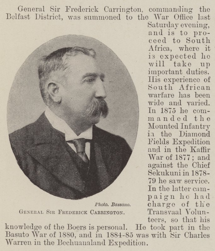 Generał Sir Frederick Carrington autorstwa English Photographer