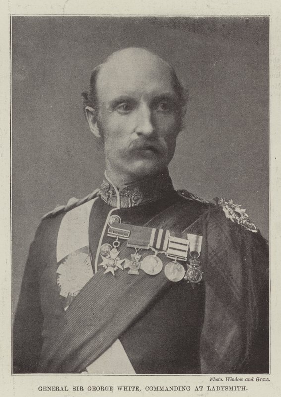 Generał Sir George White, dowodzący w Ladysmith autorstwa English Photographer