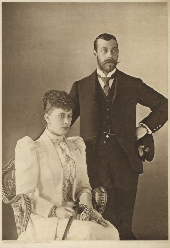 George, książę Yorku, i jego żona, księżniczka Maria z Teck autorstwa English Photographer