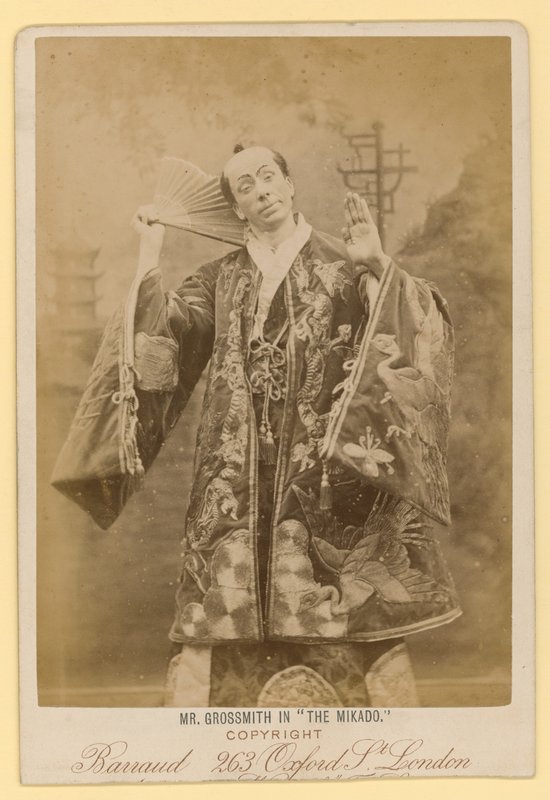 George Grossmith jako Ko-Ko w Mikado autorstwa English Photographer