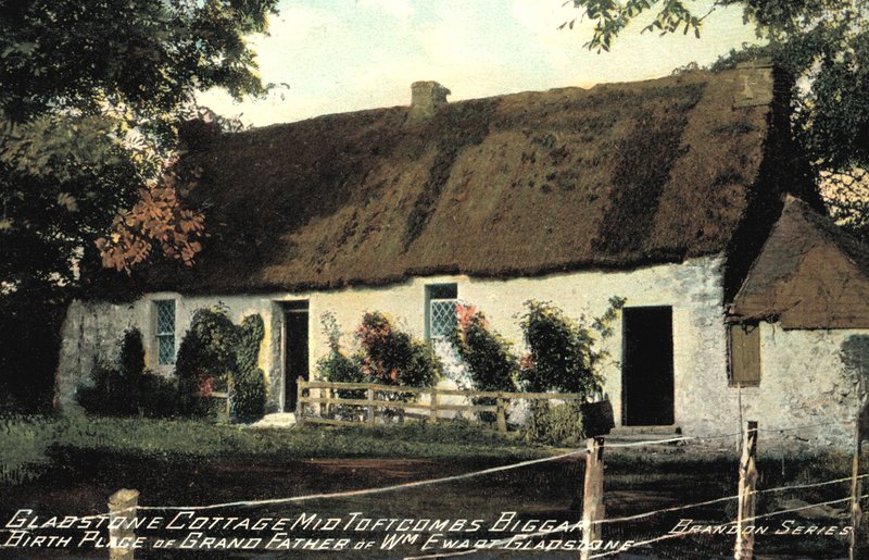 Domek Gladstone, Mid Toftcombs Biggar, Miejsce urodzenia dziadka Williama Ewarta Gladstone