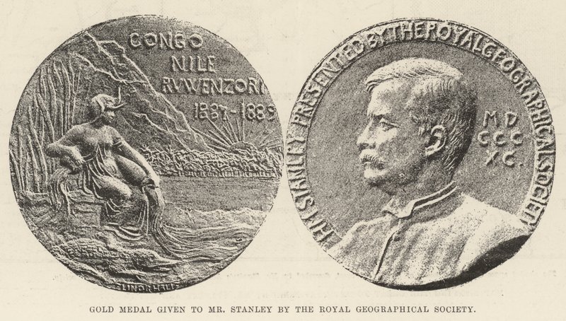 Złoty Medal przyznany Panu Stanleyowi przez Królewskie Towarzystwo Geograficzne autorstwa English Photographer