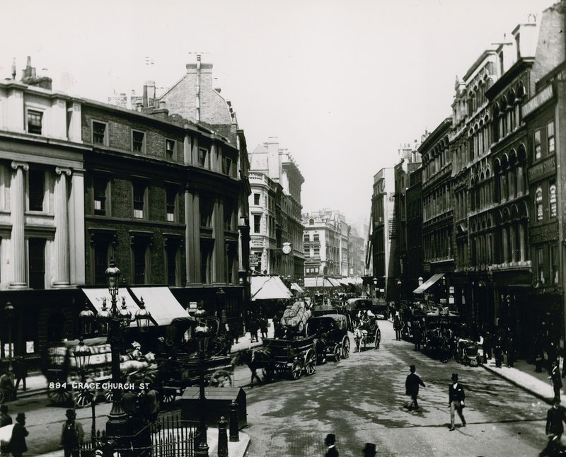 Grace Church Street, Londyn autorstwa English Photographer