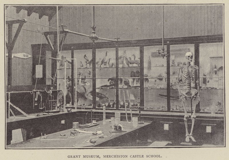 Grant Museum, Merchiston Castle School (grawerunek) autorstwa English Photographer