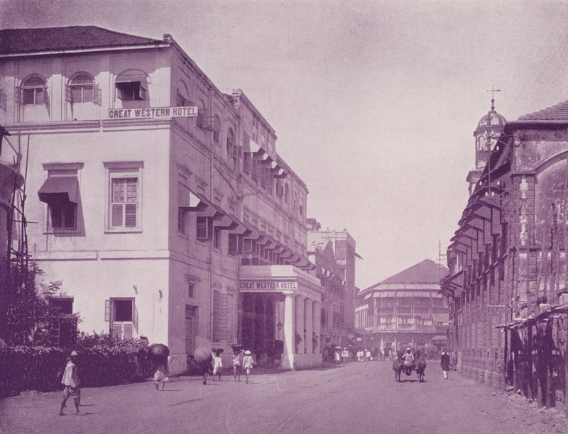 Great Western Hotel i Apollo Street, Bombaj autorstwa English Photographer