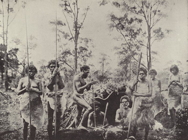 Grupa Aborygenów z Queensland autorstwa English Photographer