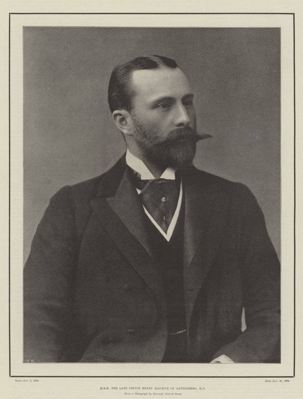 JKW zmarłego księcia Henryka Maurycego z Battenberg, KG autorstwa English Photographer