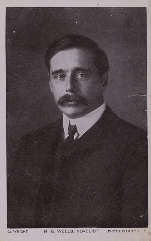 H G Wells (1866-1946), angielski powieściopisarz autorstwa English Photographer