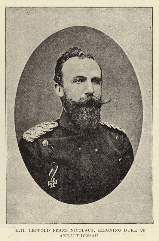 H H Leopold Franz Nicolaus, panujący książę Anhalt-Dessau autorstwa English Photographer
