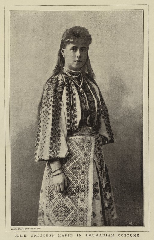 H R H Księżniczka Marie w rumuńskim stroju! autorstwa English Photographer