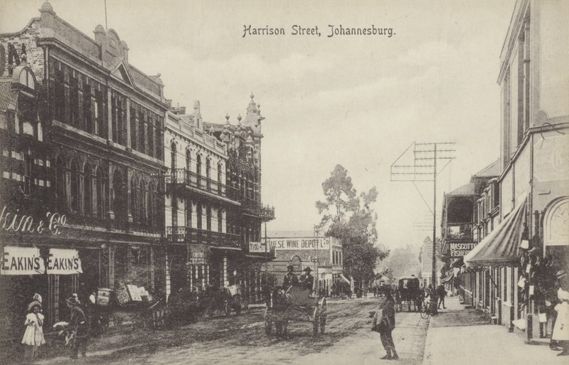 Harrison Street, Johannesburg (zdjęcie czarno-białe) autorstwa English Photographer