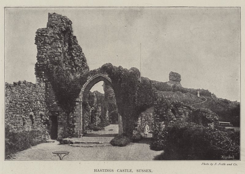Zamek Hastings, Sussex autorstwa English Photographer