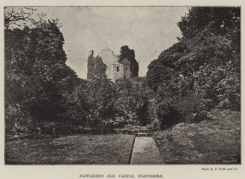 Stary zamek Hawarden, Flintshire autorstwa English Photographer
