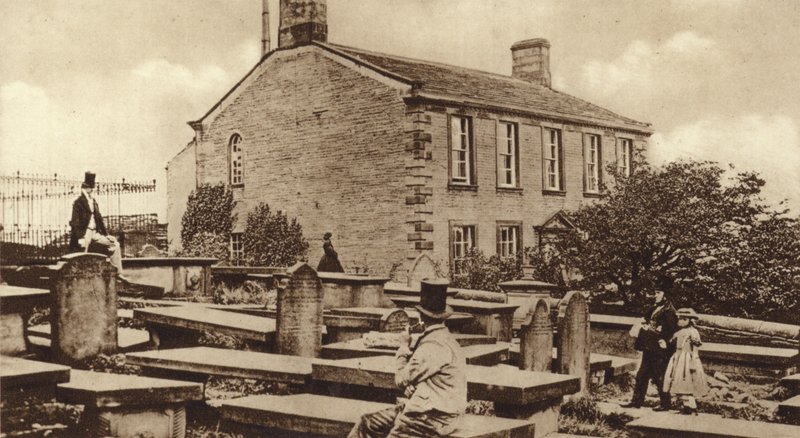 Haworth Parsonage w czasach Brontesów autorstwa English Photographer