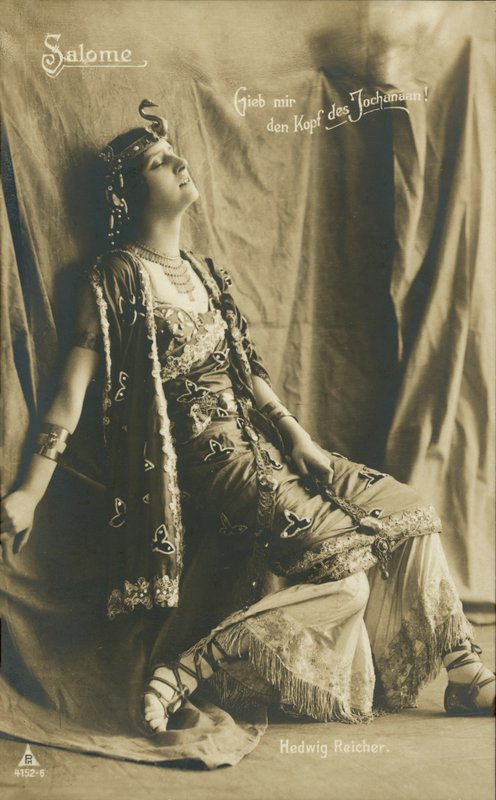 Hedwiga Reicher, niemiecka aktorka (zdjęcie czarno-białe) autorstwa English Photographer