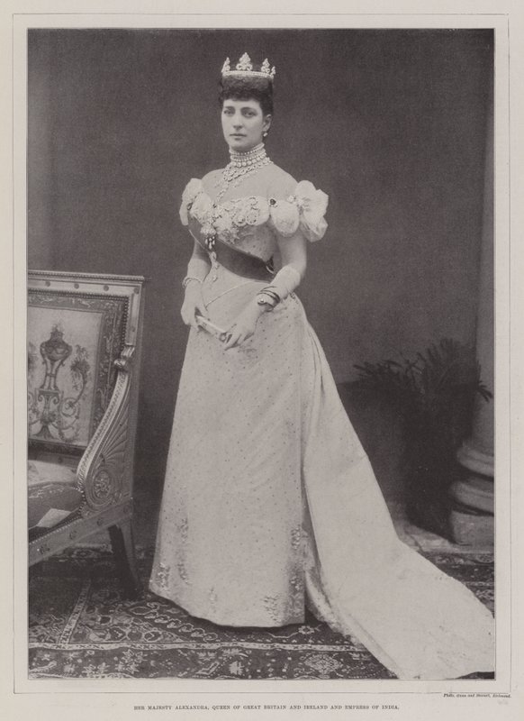 Jej Wysokość Aleksandra, Królowa Wielkiej Brytanii i Irlandii oraz Cesarzowa Indii autorstwa English Photographer