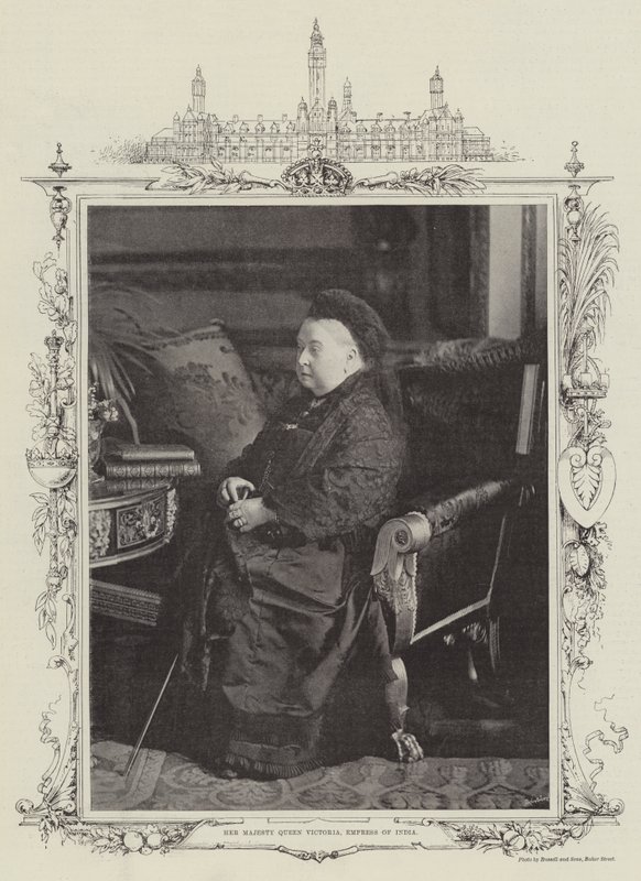 Jej Wysokość Królowa Wiktoria, Cesarzowa Indii autorstwa English Photographer