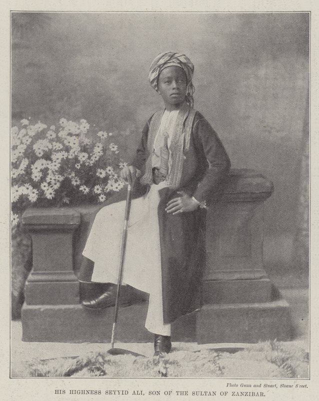 Jego Wysokość Seyyid Ali, Syn Sułtana Zanzibaru autorstwa English Photographer