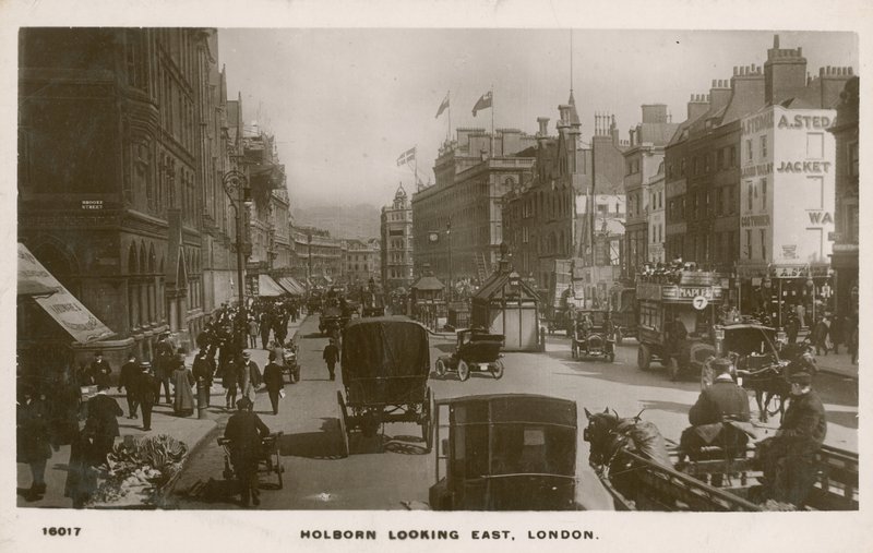 Holborn patrząc na wschód, Londyn autorstwa English Photographer