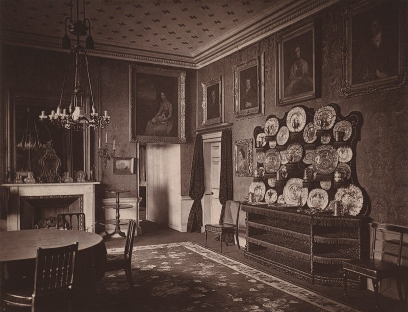 Holland House, Londyn: Jadalnia (zdjęcie czarno-białe) autorstwa English Photographer