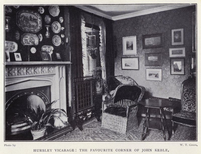 Hursley Vicarage, ulubiony zakątek Johna Keble (zdjęcie czarno-białe) autorstwa English Photographer