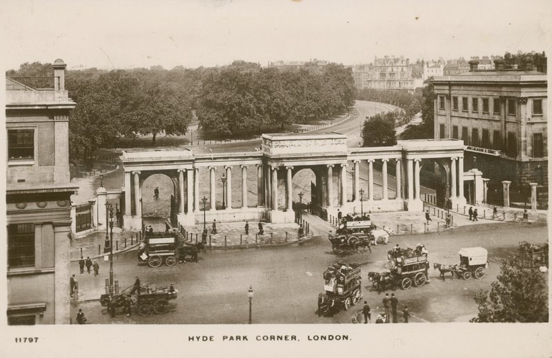 Hyde Park Corner, Londyn autorstwa English Photographer