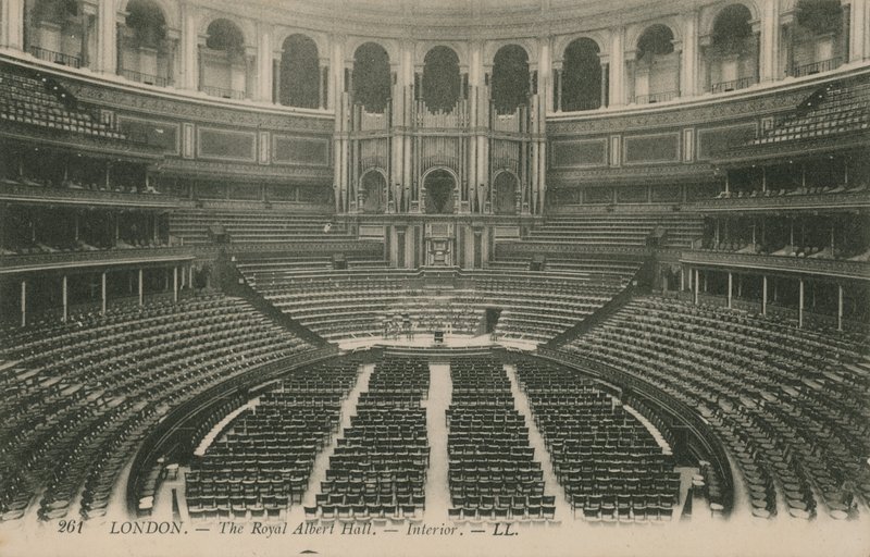 Wnętrze Royal Albert Hall, Londyn autorstwa English Photographer