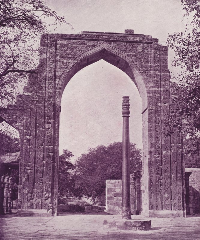 Żelazny Słup i Wielki Łuk, Delhi autorstwa English Photographer