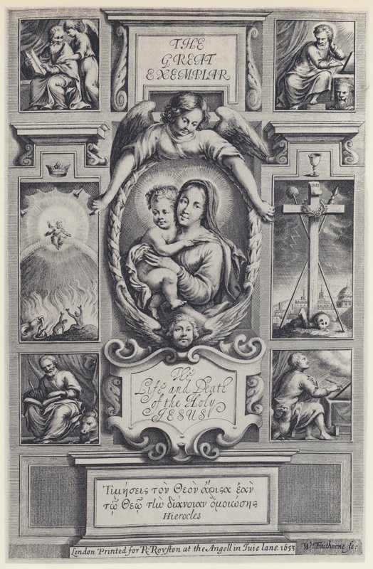 Jeremy Taylor, The Great Exemplar, J Flesher za R Royston 1653 (zdjęcie czarno-białe) autorstwa English Photographer
