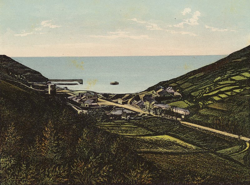 Jersey: Greve de Lecq (kolorowe zdjęcie) autorstwa English Photographer