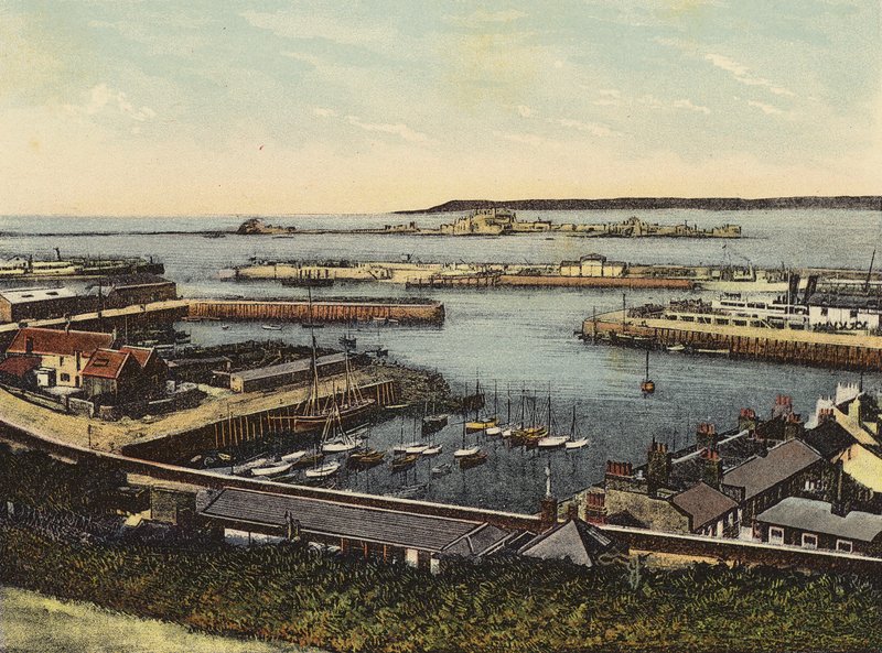 Jersey: Port, St Helier (kolorowe zdjęcie) autorstwa English Photographer