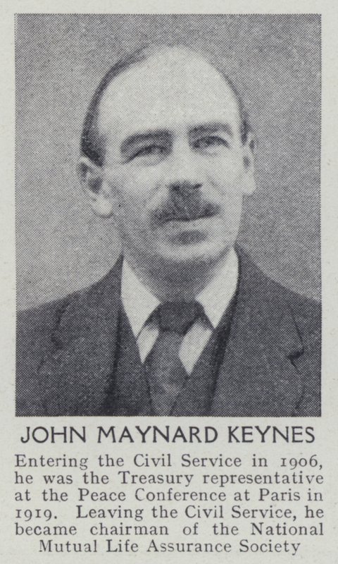 John Maynard Keynes (zdjęcie czarno-białe) autorstwa English Photographer