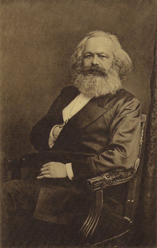 Karol Marks (1818-1883), niemiecki filozof, ekonomista, historyk i teoretyk polityki autorstwa English Photographer