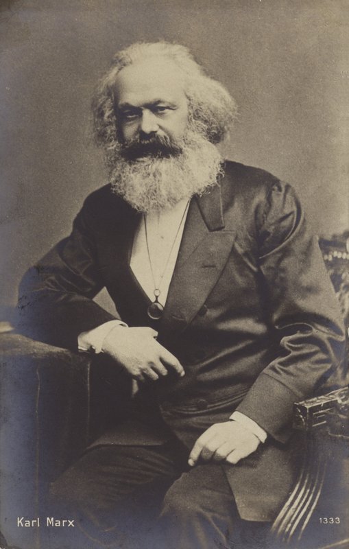 Karol Marks (1818-1883), niemiecki filozof, ekonomista, historyk i teoretyk polityki autorstwa English Photographer