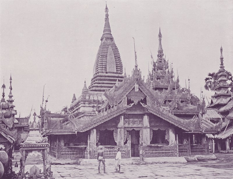 Khawn lub Canopy przed Pagodą, Pagan autorstwa English Photographer