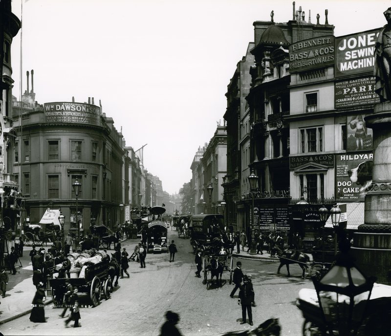 King William Street, Londyn, fotografia autorstwa English Photographer