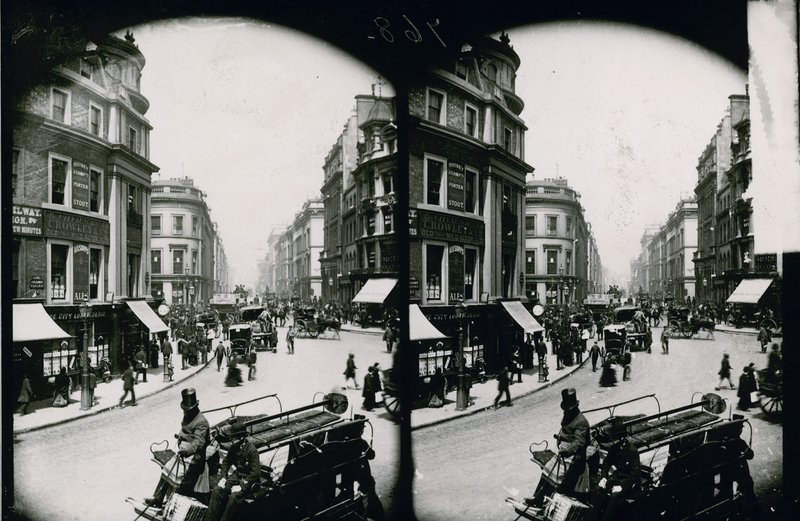 King William Street, Londyn, fotografia autorstwa English Photographer