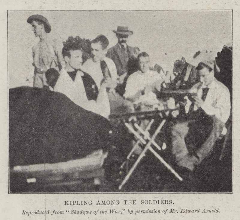 Kipling wśród żołnierzy autorstwa English Photographer