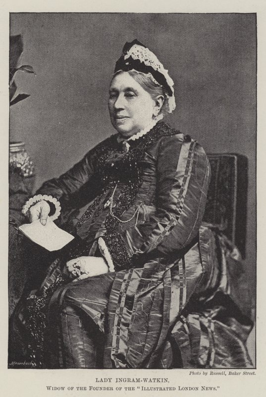 Lady Ingram-Watkin, wdowa po założycielu Illustrated London News autorstwa English Photographer
