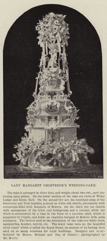 Tort weselny Lady Margaret Grosvenors autorstwa English Photographer