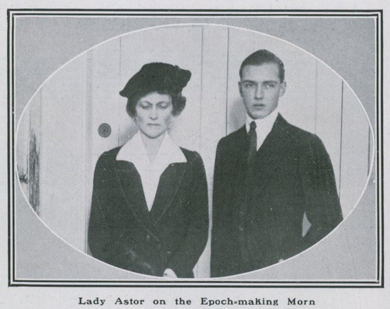 Lady Nancy Astor w epokowy poranek autorstwa English Photographer