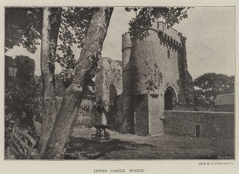 Zamek Lewes, Sussex autorstwa English Photographer