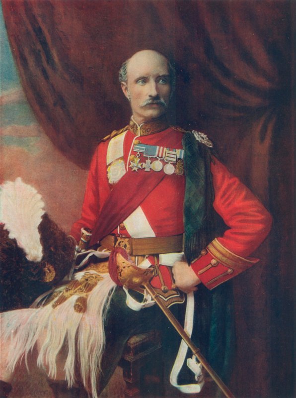 Generał porucznik Sir George White, w mundurze pułkownika Gordon Highlanders autorstwa English Photographer
