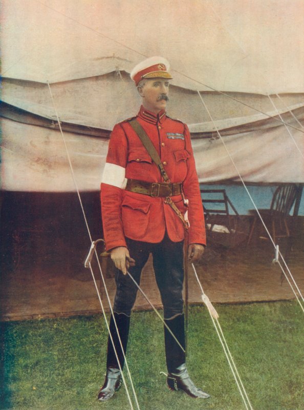 Generał porucznik Sir William Gatacre, dowódca 3. dywizji południowoafrykańskich sił polowych. W mundurze służby polowej oficera generalnego autorstwa English Photographer