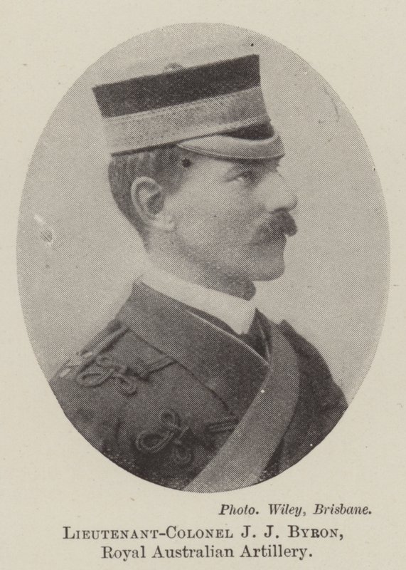 Podpułkownik J J Byron, Royal Australian Artillery autorstwa English Photographer