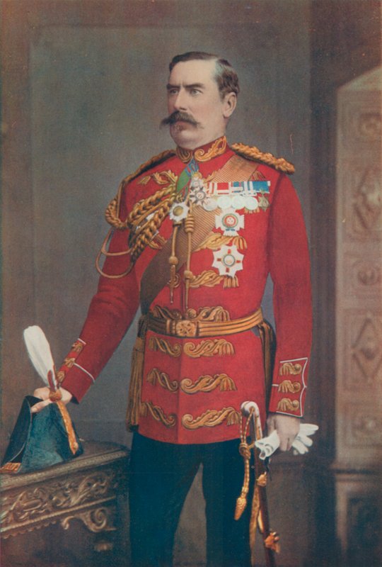 ډګرجنرال سر بیکر کریډ رسل. د جنوبي ولسوالۍ پولي قومانداني autorstwa English Photographer