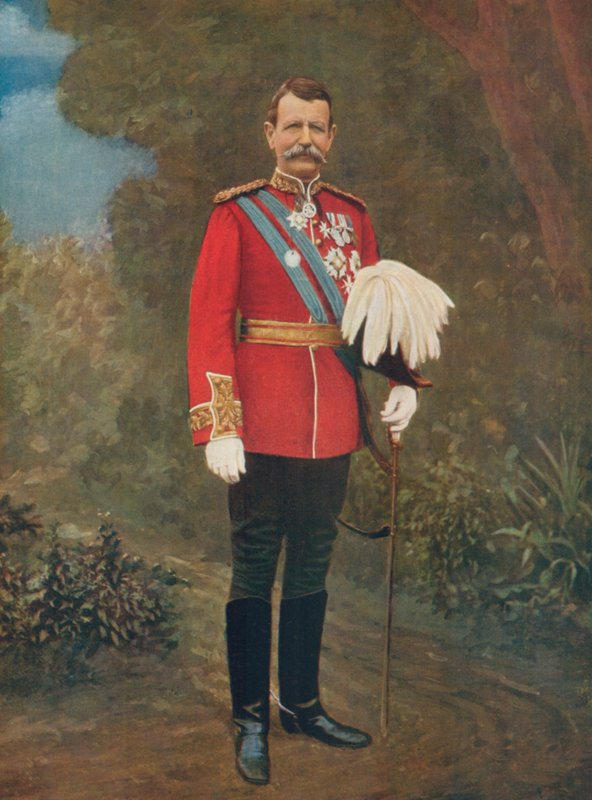 Generał porucznik Sir Charles Warren, dowódca 5. dywizji południowoafrykańskich sił polowych autorstwa English Photographer
