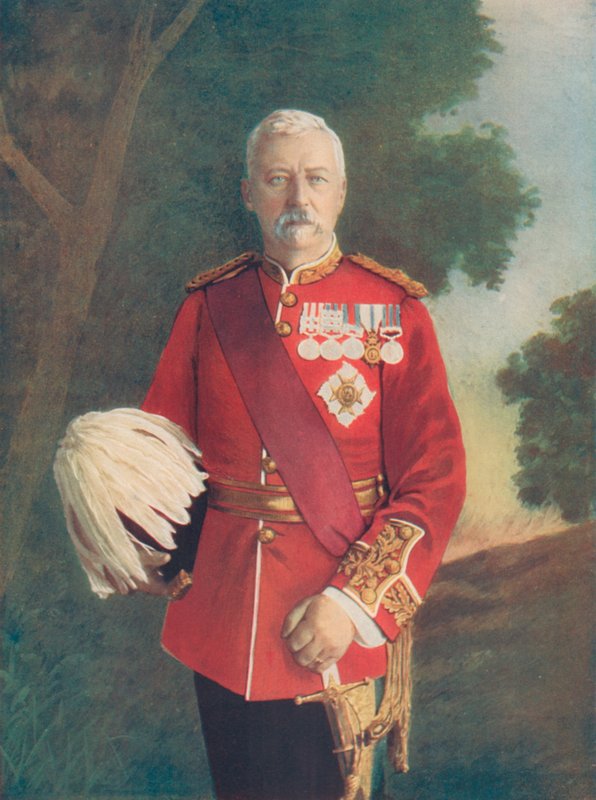 Generał porucznik Sir RC Low. Dowództwo Bombaju Army autorstwa English Photographer