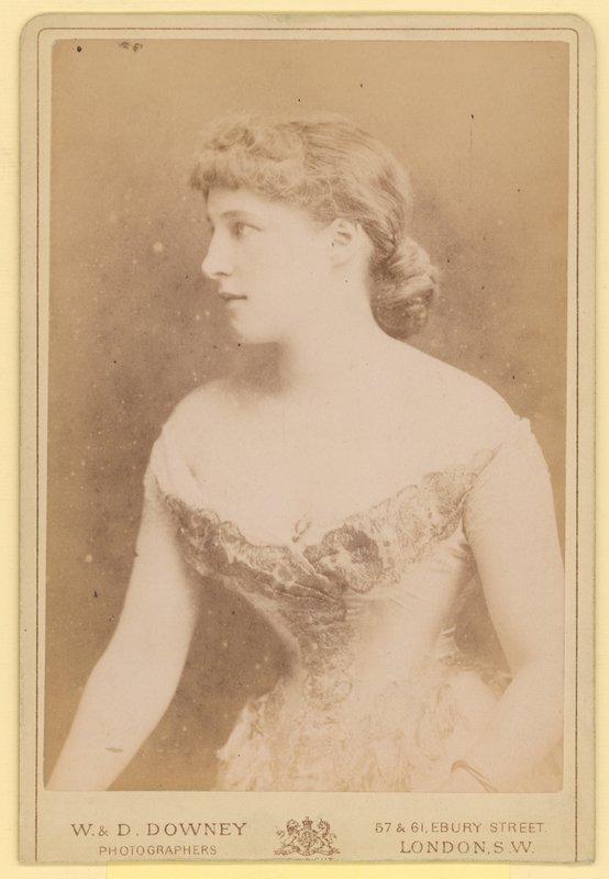 Lillie Langtry, aktorka, fotografia autorstwa English Photographer