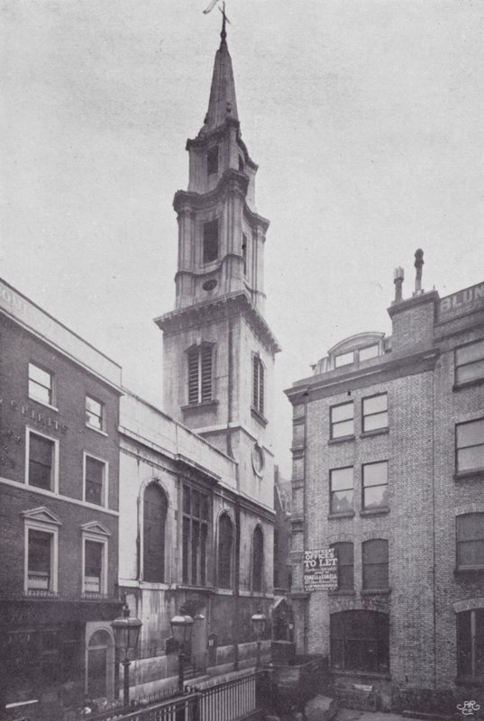 Londyńskie kościoły miejskie: St Vedast (zdjęcie czarno-białe) autorstwa English Photographer